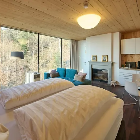 Luxus Design Apartment Mit Panoramafenster - See - & Waldblick, Wechselnde Kunst Zum Erwerb